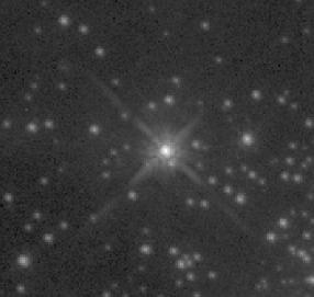 Star viewed with ground-based