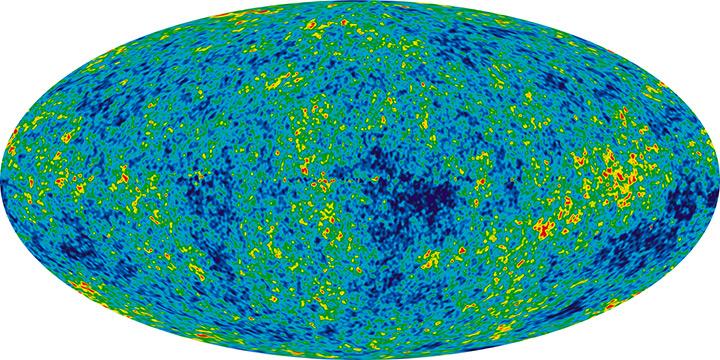 Other supporting evidence The universe according to WMAP and Planck CMB anisotropies as seen by WMAP and Planck Left: All-sky map of the anisotropies in the CMB created from nine years of Wilkinson