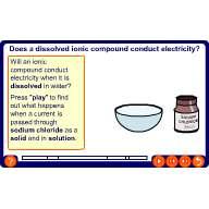 Do dissolved ionic compounds