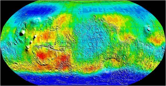 Mars Odyssey Orbiter Water