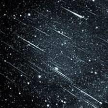 At certain times of the year can see meteor showers, when Earth passes through a great ring of meteorites that