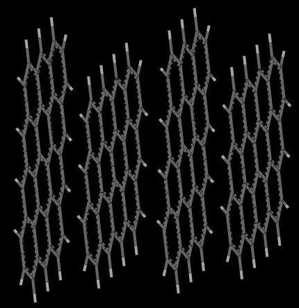 35 Ǻ (b)xgnp model (white wire: hydrogen atom; grey wire: carbon