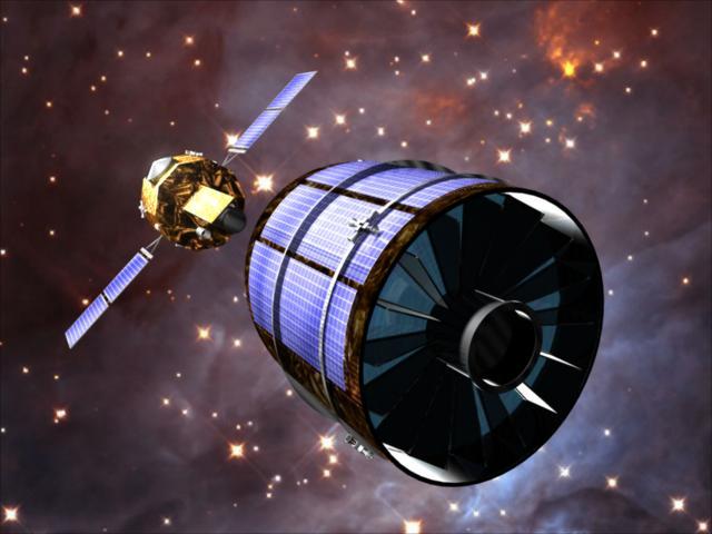 32 Figure 7: Artist s impression of XEUS, which will be ESA s next generation X-ray telescope, with huge improvement in sensitivity compared to current X-ray telescopes.