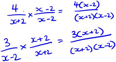23 (a) Simplify fully x 2 2 + 3x 4 2x 5x + 3 (3) (b) Write 4 x + 2 + 3 x 2 as a single fraction in its simplest form.