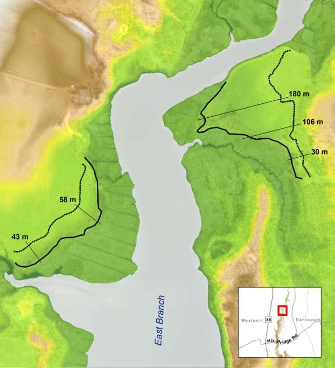 2100 Marsh Migration Potential *For illustrative purposes only Lidar DEM 12 m 5m -2 m Marsh-Upland