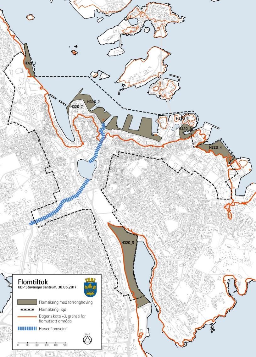 Sea level rise Western Norway gets the most sea leval rise in Norway due to less land rise The predictions are a 79 cm rise by 2100 In the master plan for Stavanger city center: areas lower than 3