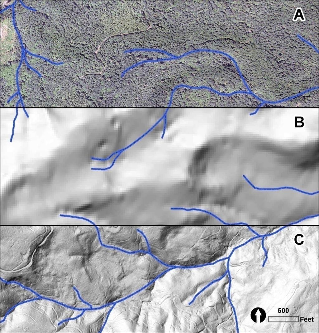 5 resolution elevation data for automatically delineating stream networks are not completely documented. Figure 1.