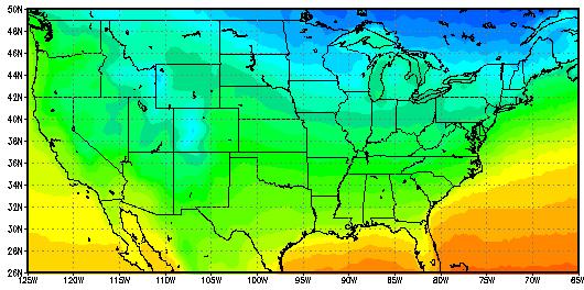 temperatures from