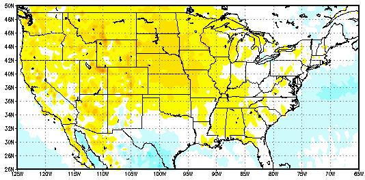 October mean surface-air temperature differences
