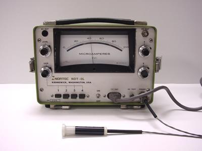 Analog meters can be used for many different inspection applications such as crack detection, material