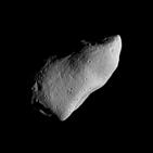 photographs Gaspra, the first asteroid ever to