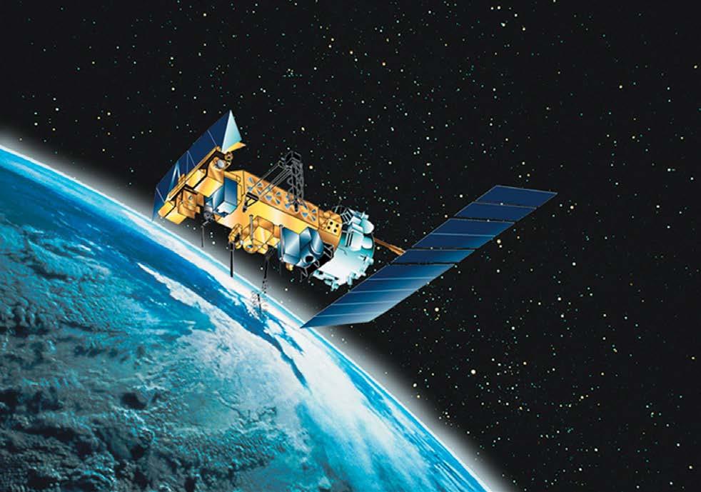 Satellites are machines that scientists also use to keep an eye on our weather.