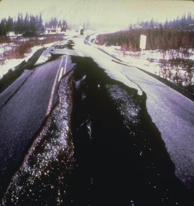 Landslide #13 Alaska Earthquake March 27, 1964 Magnitude