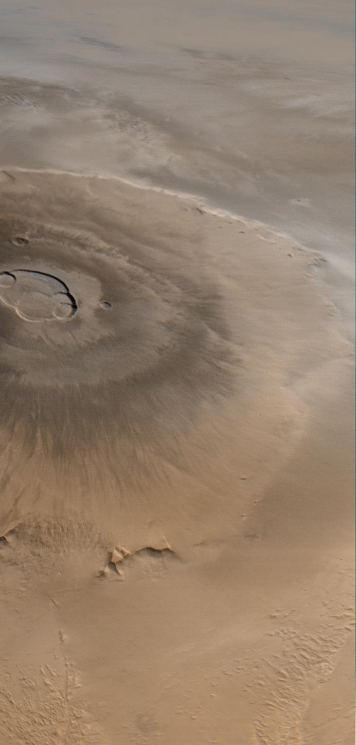 Olympus Mons Martian Shield Volcano Note