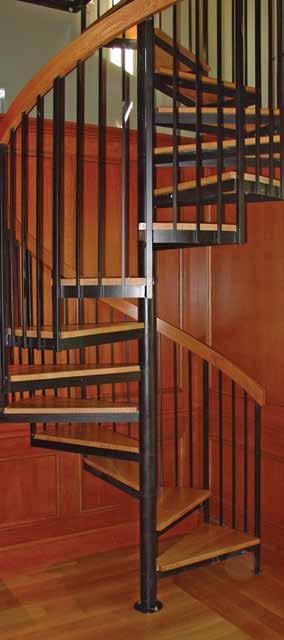 Crown Heritage Spiral Stairs provide an easier installation and
