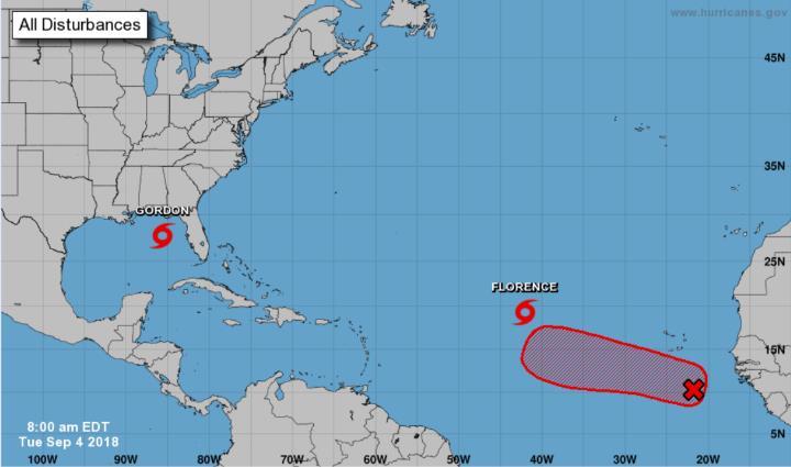 EDT) Located 1,205 miles WNW of the Cabo Verde Islands Moving WNW at 13 mph Maximum sustained winds 70 mph Some weakening forecast on Wednesday, followed by gradual strengthening through the weekend