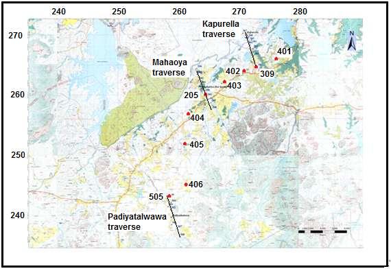 (Survey map courtesy Survey Department of Sri Lanka).