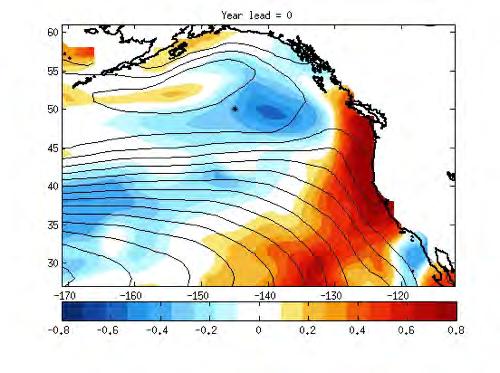 Sourcewater chemistry anomalies from the subarctic N Pacific 12 years prior 6 years prior 0 years prior