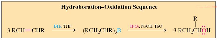 Oxidation of alkylboranes X 3 rearrangement (alkyl group