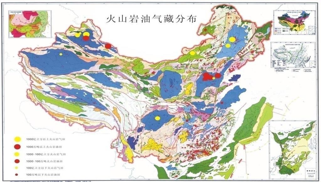 Introduction to the Volcanic petroleum reservoir Dzungaria Basin Distribution of volcanic petroleum reservoirs Songliao Basin Bohai Gulf Basin (Including Liaohe Basin) The volcanic petroleum