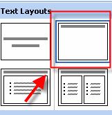 Add a new slide to your slide show. From the Insert menu, choose New Slide. 5. Click on Format on the top menu bar and drag down to Slide Layout. 6.