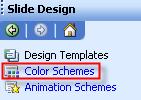8. Click on Color Schemes above the templates to change colors. 9.