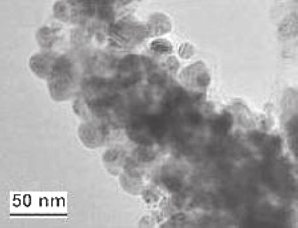 Int. J. Nanoelectronics and Materials 9 (2016) 37-48 Fig.3: TEM image of silver oxide nanoparticles Optical absorption study was carried out on silver oxide nanoparticles.