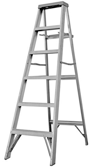 8. A set of stepladders has legs 150 centimetres and 140 centimetres long. When the stepladder is fully open, the angle between the longer leg and the ground is 66.