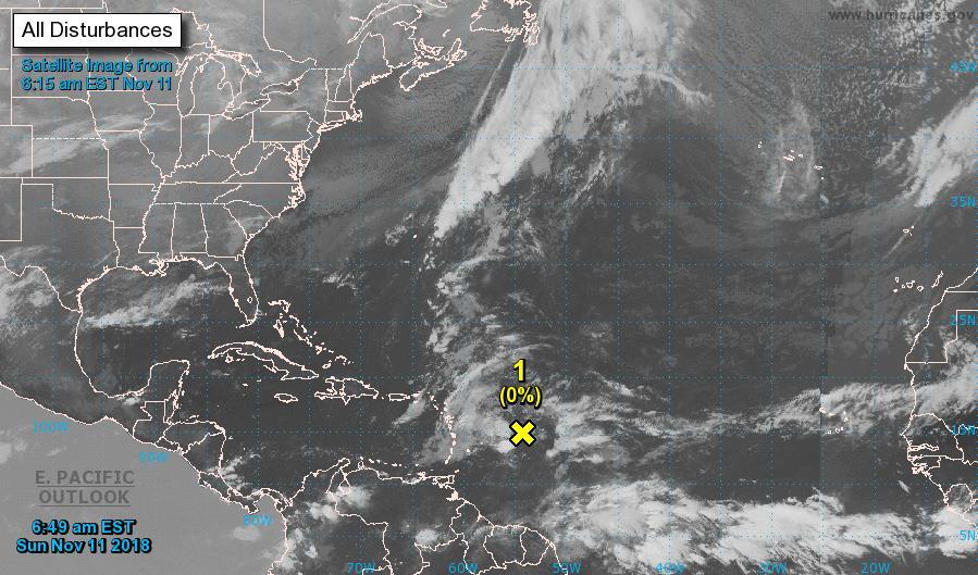 Tropical Outlook Atlantic Disturbance 1 (as of 7:00 a.m.