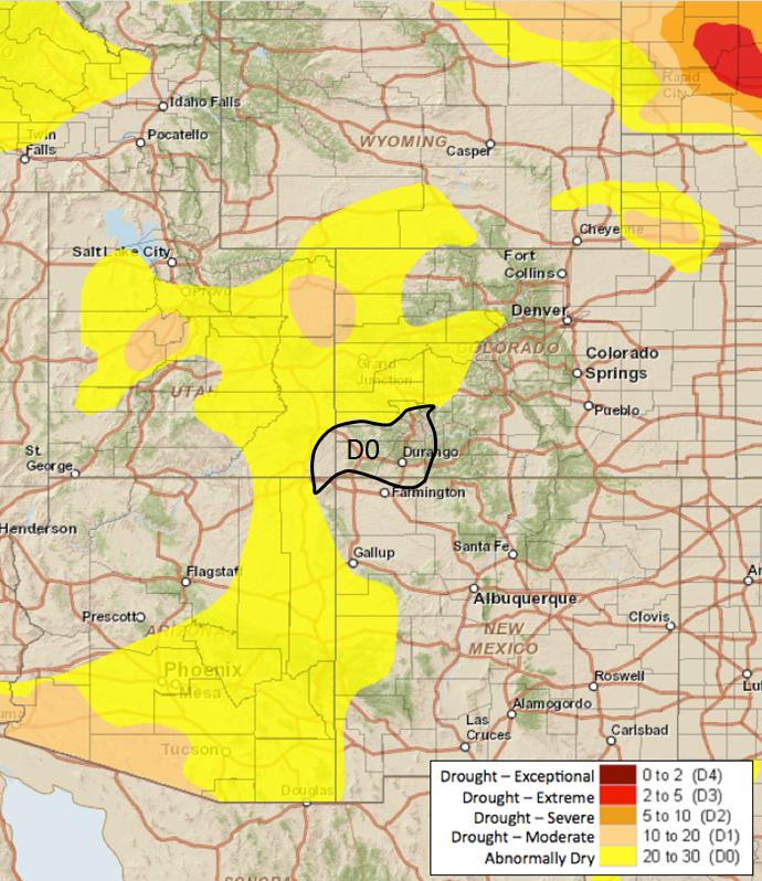 NIDIS Drought and Water Assessment Summary: October 17, 2017 It was a dry but cool week for the Upper Colorado River Basin and eastern Colorado.