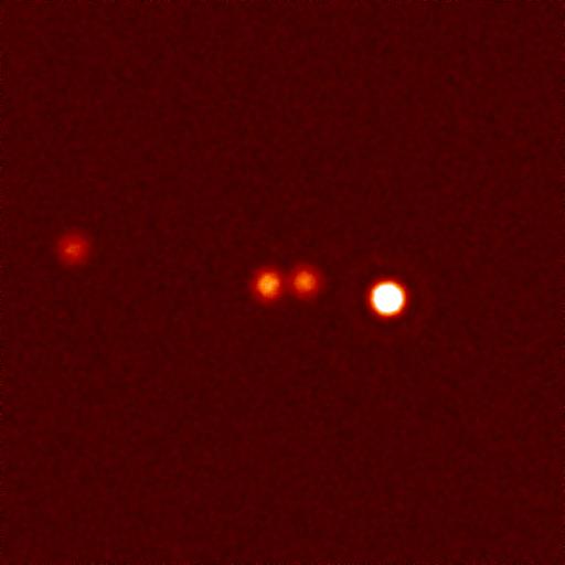 ACCESS Figure 5: The test case of the Solar System as viewed from 1pc with a 1.5m diameter diffraction limited telescope as exemplified by ACCESS.