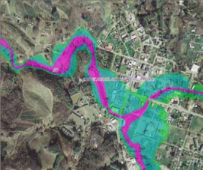 water surface elevations are used with the LiDAR to identify flooding area and expected water surface elevations.