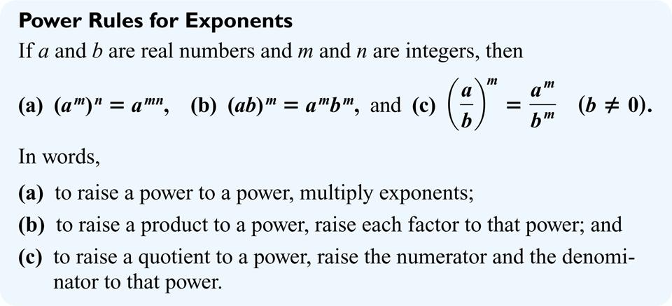 Use the power rule for exponents.