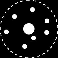 Rutherford's Model of the Atom: p + p + p + p + p + p+ p + Dense