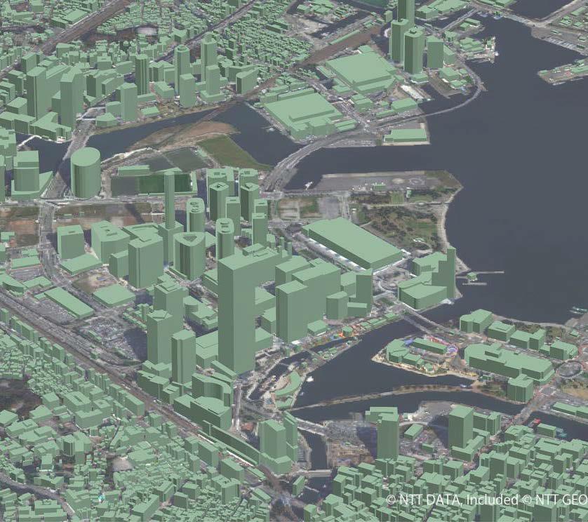 3D Data produced from Satellite 3D map with the shape and height of building by using the latest images.