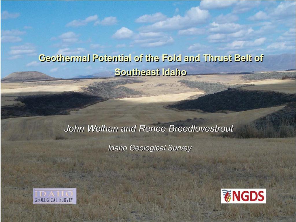 This paper summarizes what we know about a fascinating, previously unknown hi T geothermal system in SE Idaho that came to light during the compilation of geothermally relevant data for the DOE s