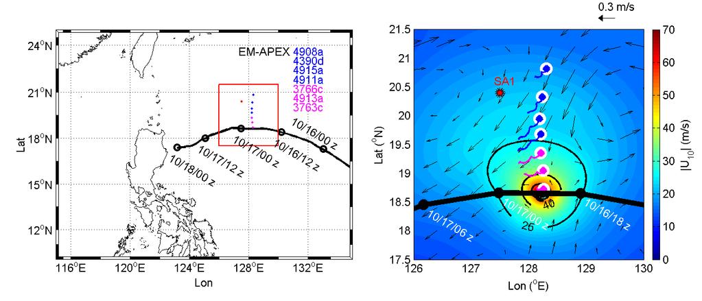 Pun, I. F., Y.-T. Chang, I.-I. Lin, T.Y. Tang, and R.-C. Lien (2011). Typhoon ocean interaction in the western North Pacific: Part 2. Oceanography, 24, 32 41, doi: 10.5670/oceanog.2011.92.