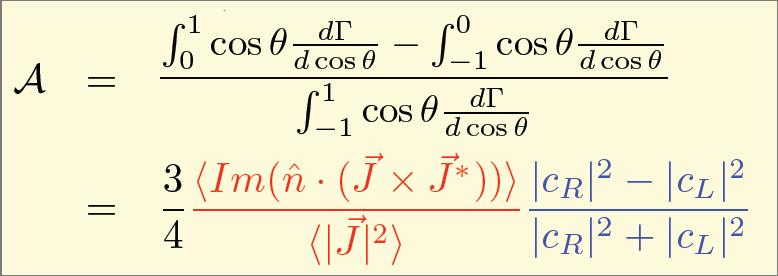 Ʌ: polarization parameter The average value of the triple
