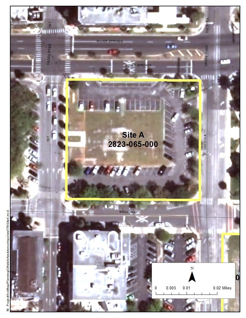 Site A Bounded by SR40, SE Broadway St, Osceola Ave and SE 1 st Ave 11 Land Use: High Intensity/Central Core Zoning: B-3 (Central Business District) Setbacks: 0 FAR: 5.