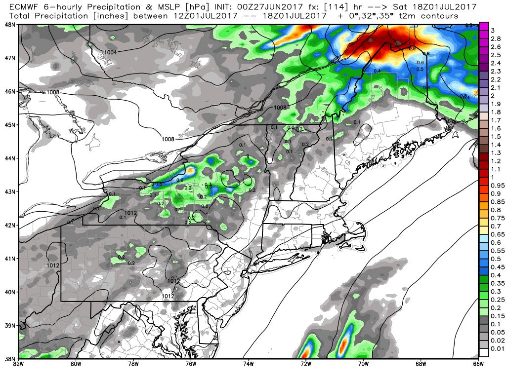 18z 6/31 Again rain will be likely to occur