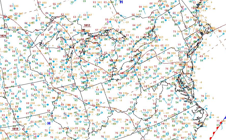 18z surface analysis from yesterday (6/26)