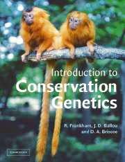 al. 2002) Conservation genetics is the application of