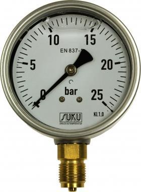 3.1 Bourdon tube 3.0 Pressure measurement (cont. d) is a hollow tube with an elliptical cross section.