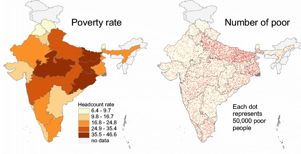 3D India, lagging areas have high poverty rates and a big share of the poor The dimensions long distances,