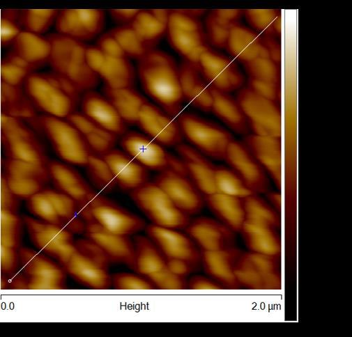 Supplementary Figure 5. Atomic force microscopy (AFM) characterization of the CH 3 NH 3 PbI 3-x Cl x film surface.