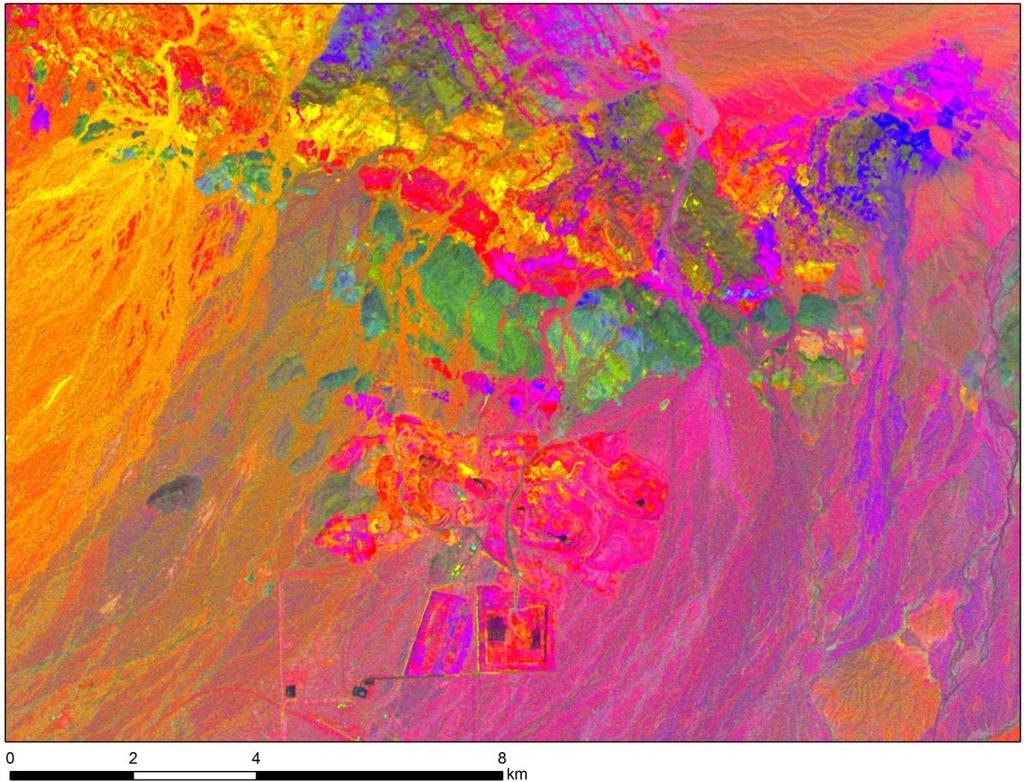 The magenta areas can indicate hot water Muscovite