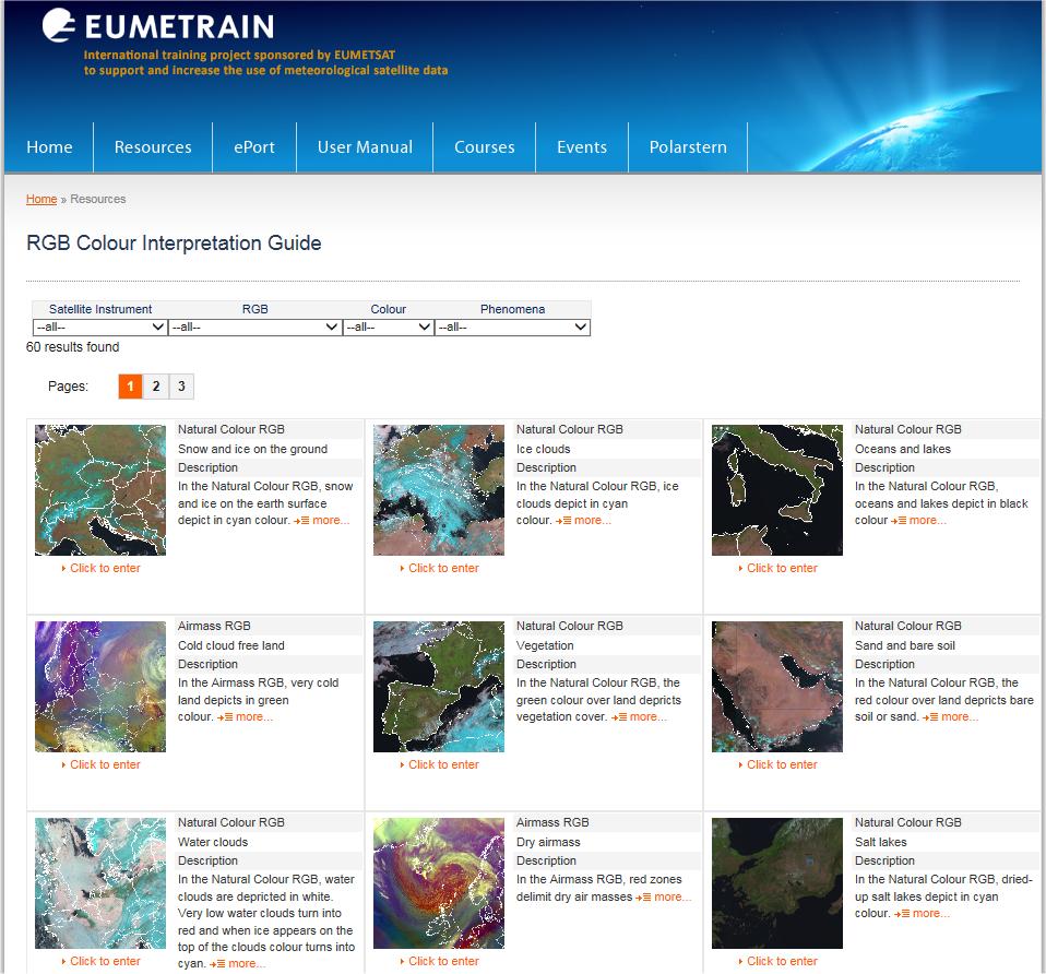 Very useful website the EUMETRAIN RGB Colour