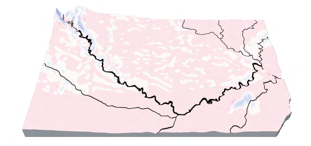 within same area as previous figure. River flow is in an easterly direction.