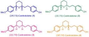 8. Chemoenzymatic total synthesis of four stereoisomers of centrolobine. B. Nagarjuna, Thirupathi, B; Mohapatra D. K. Tetrahedron Lett. 2015, 56, 4916 4918. 9.