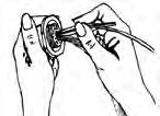 tip). Slide the tool down the cable until the tip of the tool abuts the contact retention shoulder.